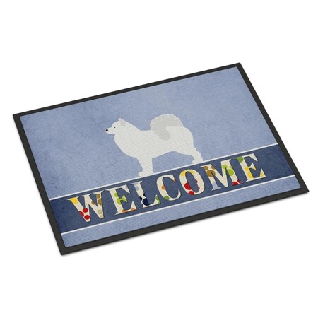 Carolines Treasures 18 x 27 in. Samoyed Welcome Indoor or Outdoor Mat CA70980